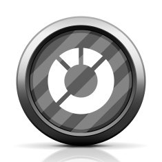 Donut Chart icon on a round button - Elite Series N4