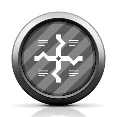 Flowchart icon on a round button - Elite Series N9