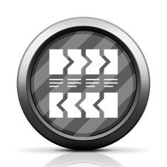 Flowchart icon on a round button - Elite Series N10