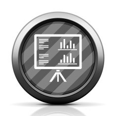 Projection Screen icon on a round button - Elite Series N4