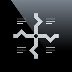 Flowchart icon on a black background - Core Series N9