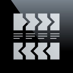 Flowchart icon on a black background - Core Series N10