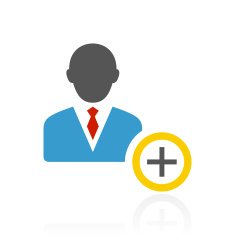 Businessman icon on a white background - Color Series N15