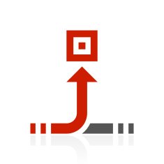 Conveyor icon on a white background - Color Series