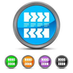 Flowchart icon on circle buttons - Circled Series N9