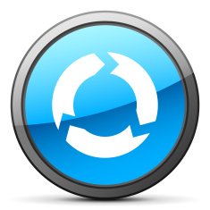 Chevron Chart icon on a round button - Bright Series N10