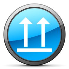 Logistics icon on a round button - Bright Series N9