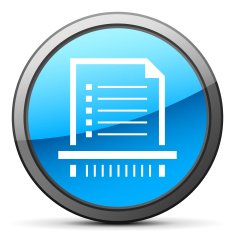 Document icon on a round button - Bright Series N9