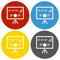 Projection Screen icon on circle buttons - Circle Series N5