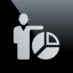 Businessman icon on a black background - Core Series N20