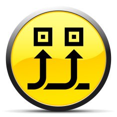 Conveyor icon on a round button - Curve Series N2