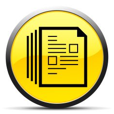 Document icon on a round button - Curve Series N8