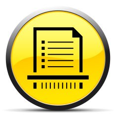 Document icon on a round button - Curve Series N9