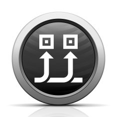 Conveyor icon on a round button - Elect Series N2
