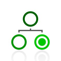 Organization Chart icon on a white background - Fresh Series N5