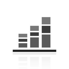 Bar Graph icon on a white background - Prime Series N20