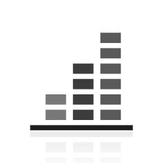 Bar Graph icon on a white background - Prime Series N23