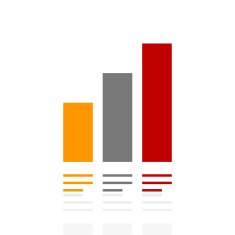 Bar Graph icon on a white background - Pro Series N21