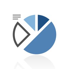 Pie Chart icon on a white background - Royal Series N7
