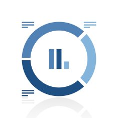 Donut Chart icon on a white background - Royal Series N5