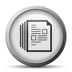 Document icon on a silver button - Silver Series N8
