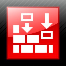 Wall icon on a square button - Sleek Series N2