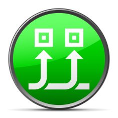 Conveyor icon on a round button - Slender Series N2