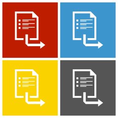 Document icon on square buttons - Square Series N7