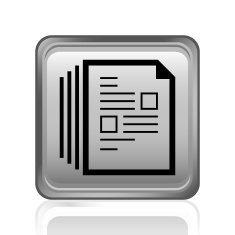 Document icon on a square button - Steel Series N8