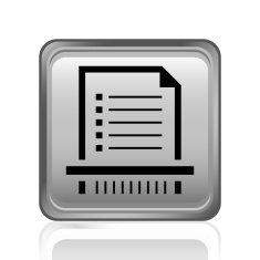 Document icon on a square button - Steel Series N9