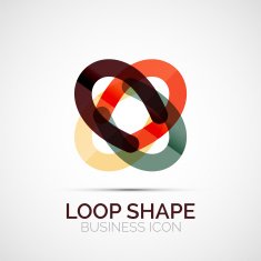Abstract symmetric business icon N2