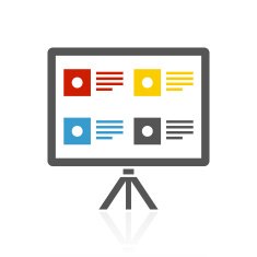 Projection Screen icon on a white background