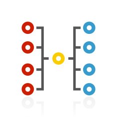 Flowchart icon on a white background N3