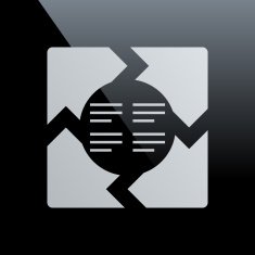 Chevron Chart icon on a black background N2