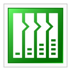 Flowchart icon on a square button N2