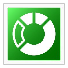 Donut Chart icon on a square button