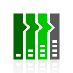 Flowchart icon on a white background N5