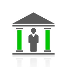 Bank icon on a white background N3