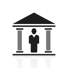 Bank icon on a white background N5