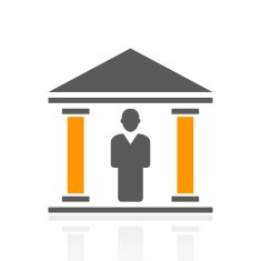 Bank icon on a white background N6