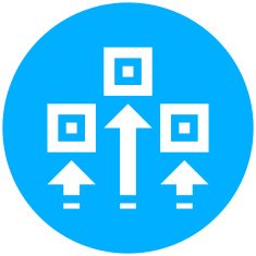 Logistics icon on a round button N5