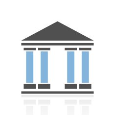 Bank icon on a white background N7