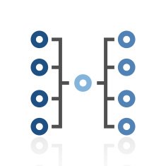Flowchart icon on a white background N13