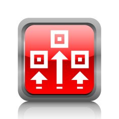 Logistics icon on a square button N2