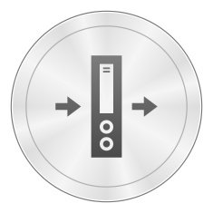 Network Server icon on a round button N6
