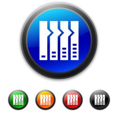 Flowchart icon on round buttons N5