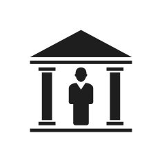 Bank icon on a white background N12