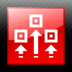 Logistics icon on a square button N3