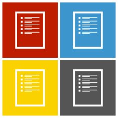 Document icon on square buttons N2