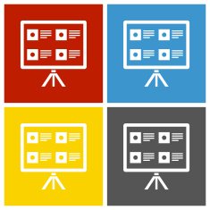Projection Screen icon on square buttons N2